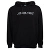 Santa Cruz Strip Chenille Pullover Hooded Mens Sweatshirt - Black - Skates USA