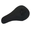 Federal BMX Mid Stealth Logo Seat - Black With Raised Black Embroidery - Skates USA
