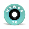 Hawgs Supremes Wheels 70mm 78a - Ocean Teal (Set of 4) - Skates USA