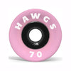 Hawgs Supremes Wheels 70mm 78a - Pink (Set of 4) - Skates USA