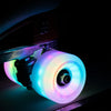 Moxi Cosmo Glow Roller Skate Wheels 62mm - White Rain Glow (4 Pack) - Skates USA