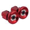 Snafu Stubby Alloy Bar Ends - Red - Skates USA