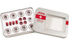 Andale Swiss Tin Bearings Kit - White/Red (8 Pack) - Skates USA