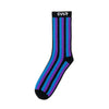 Cult Vertical Stripes Socks - Blue/Purple - Skates USA