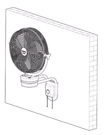 cara pasang kipas angin di dinding