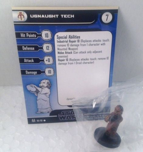 Star Wars Force Unleashed 60/60 Ugnaught Tech (C) Miniature
