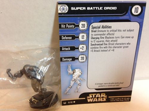 Star Wars Miniatures Universe 10/60 Super Battle Droid (C)