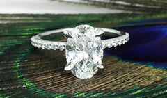 2ct oval diamond engagement ring