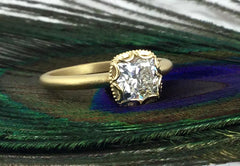1.2ct diamond engagement ring in 18k yellow gold