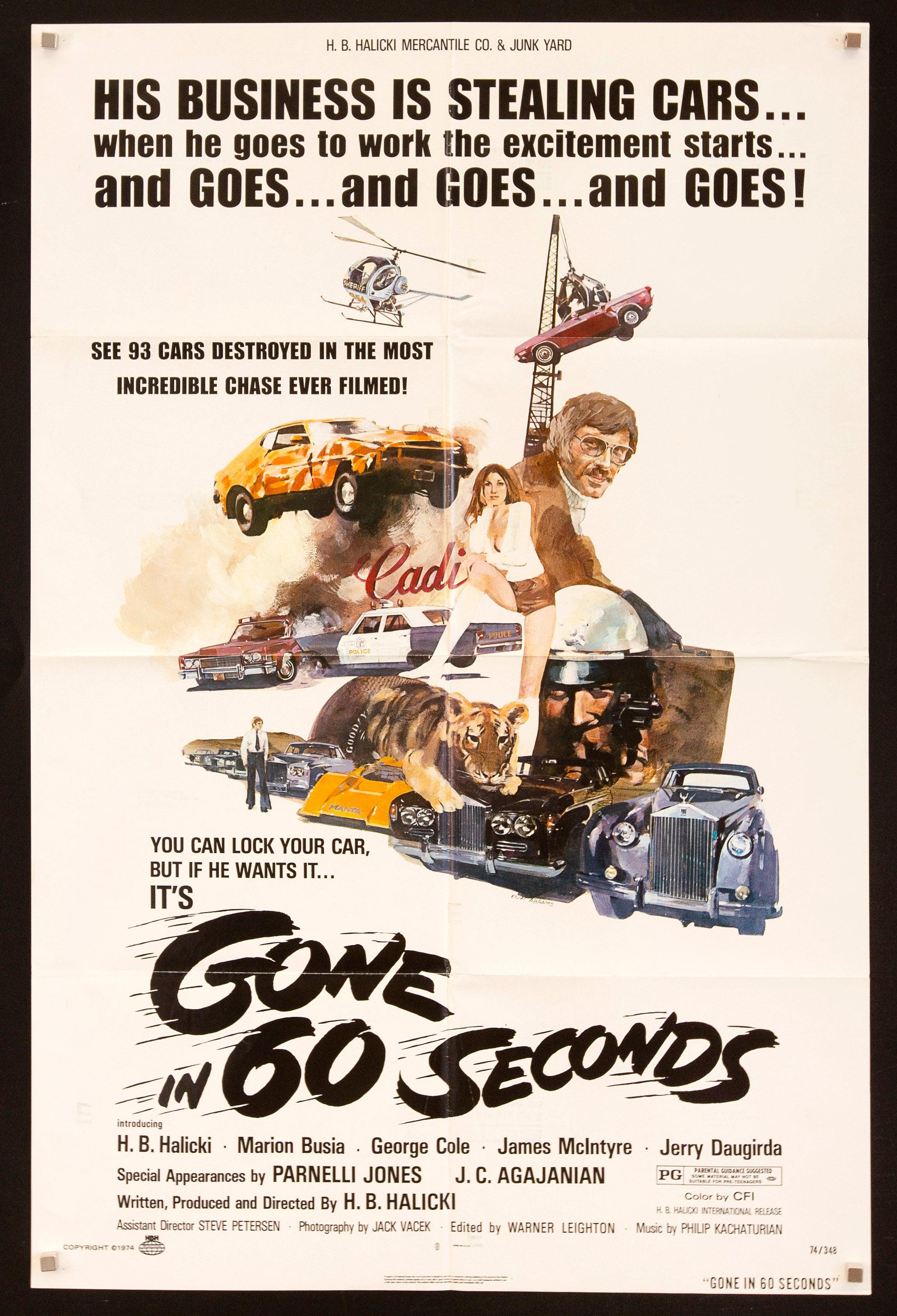 forum Vertellen Gelovige Gone in 60 Seconds Vintage Movie Poster