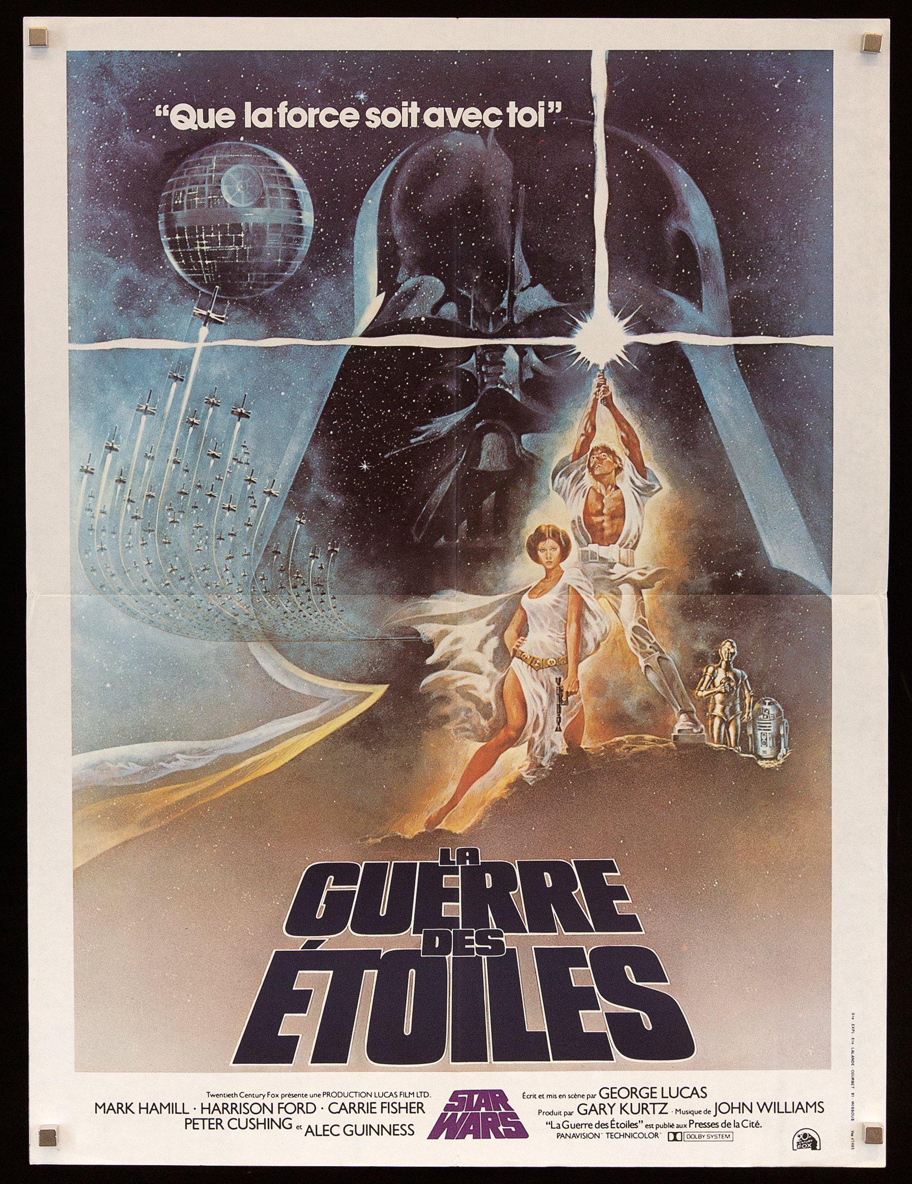 stap in Magazijn expeditie Star Wars Vintage French Movie Poster