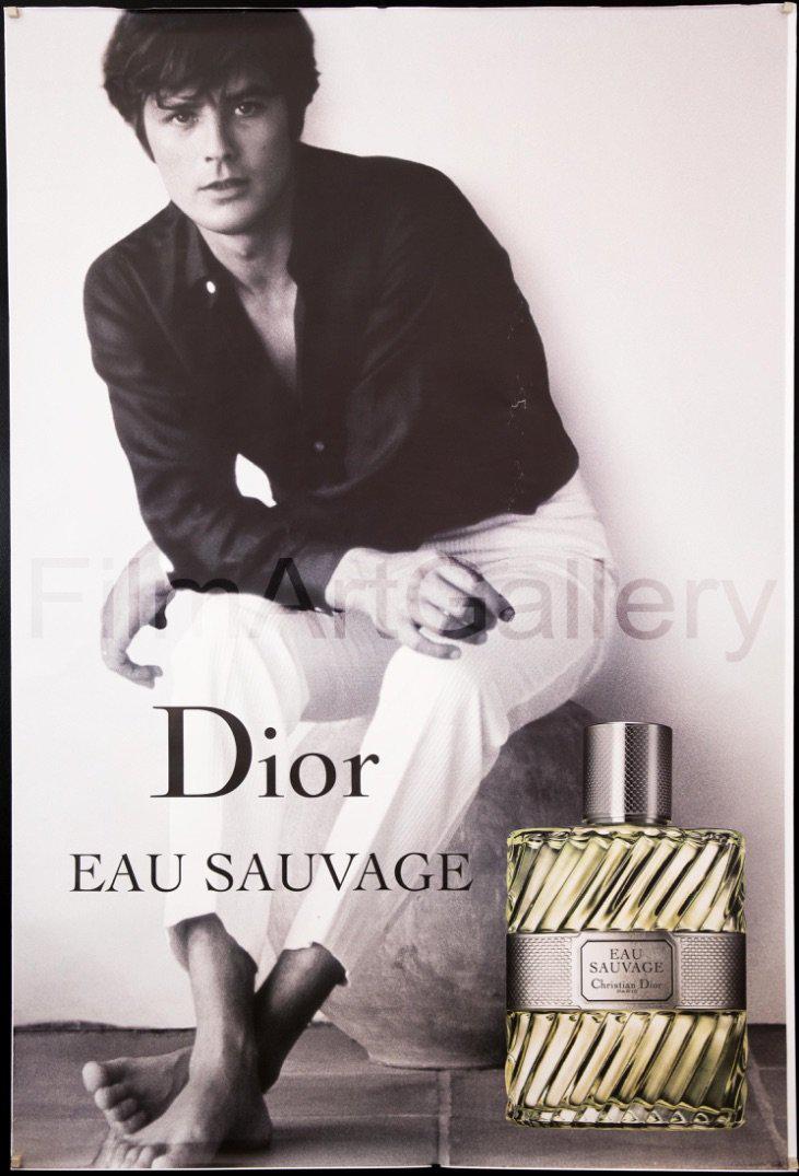 Sluipmoordenaar Voorbereiding Beperken Alain Delon for Eau Sauvage by Christian Dior Vintage French Movie Poster