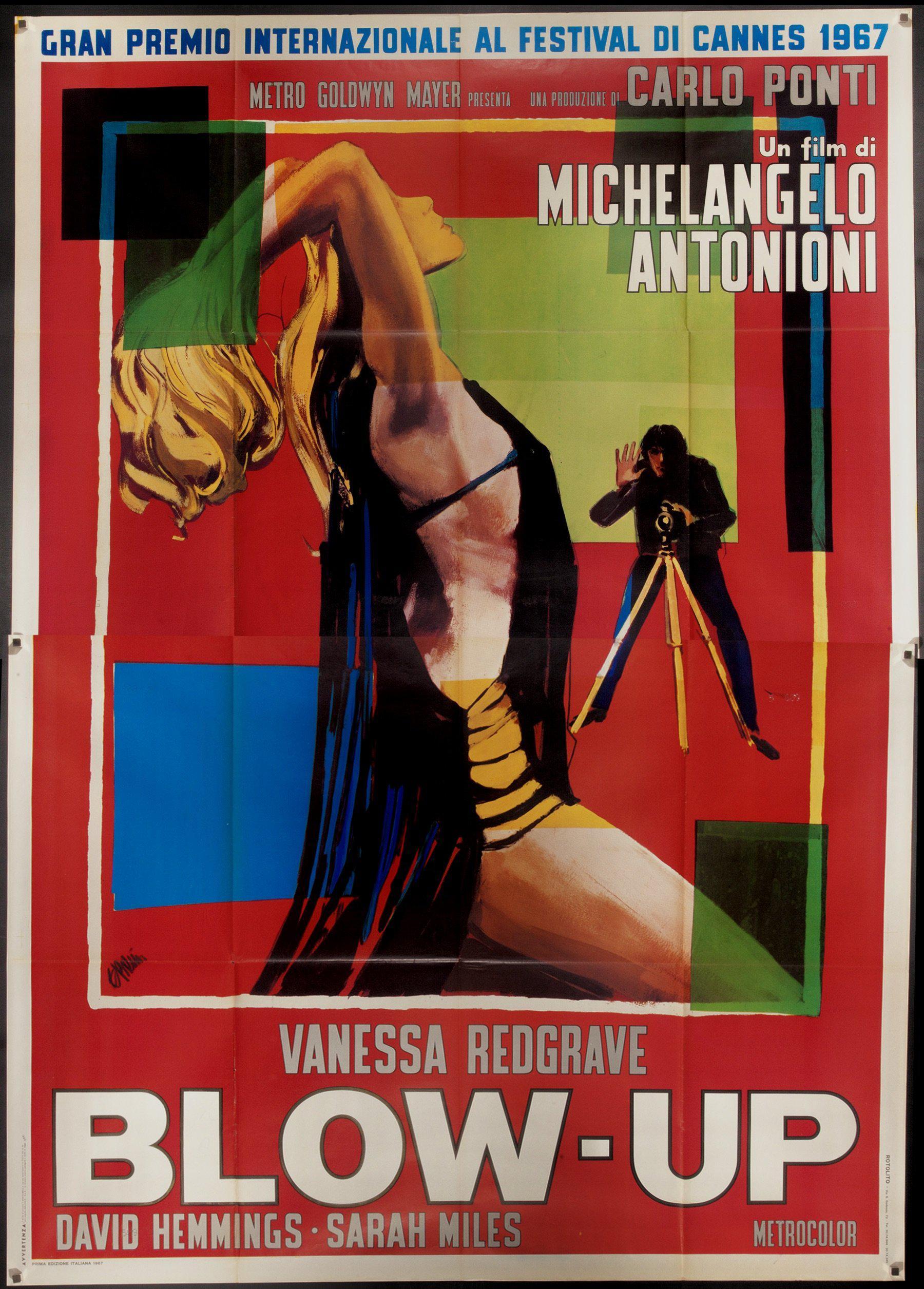 Blow Up Vintage Italian Movie Poster 