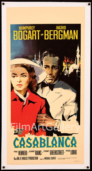 Casablanca Casablanca Locandina Film Segno Metallo Insegna ad Arco 20 X 30 CM Nwfs FA0483 