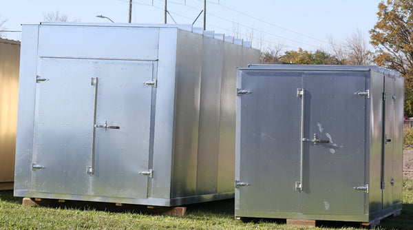 Storage shed galvanized steel