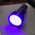 UV flashlight to cure patch indoors