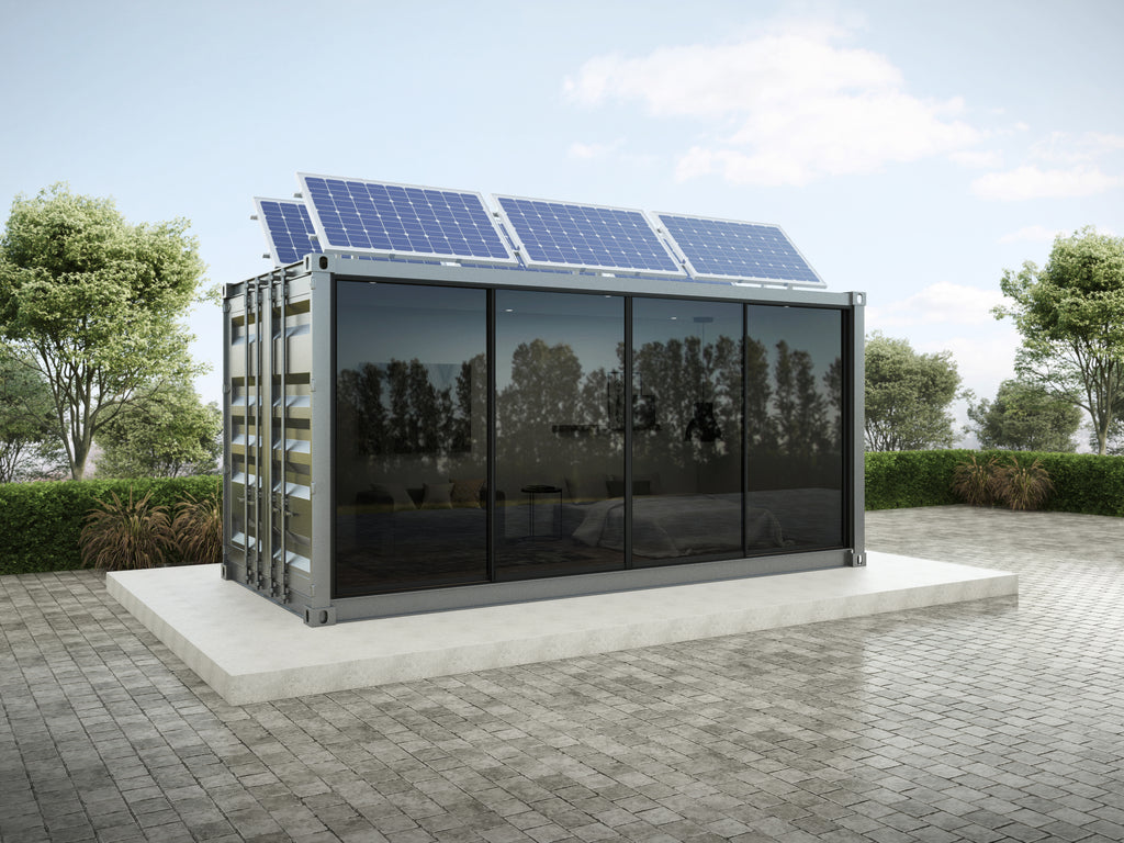 solar power shipping container
