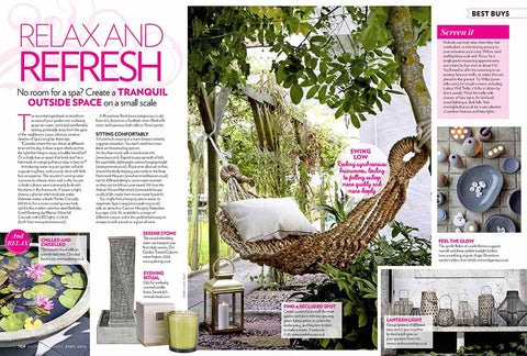 Modern Gardens Magazine, review of Spa Living Chiselled Bowl and Water Feature  