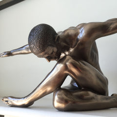 Outstretched Man Sculpture - Bronze Resin