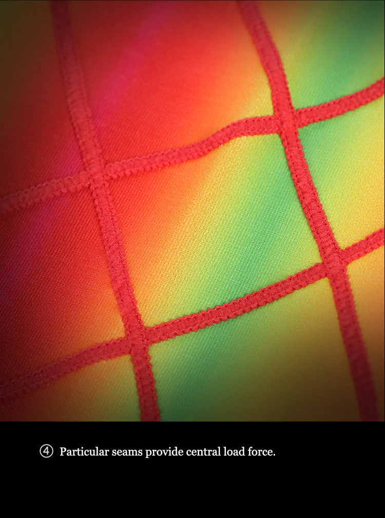 Particular seams provide central load force.