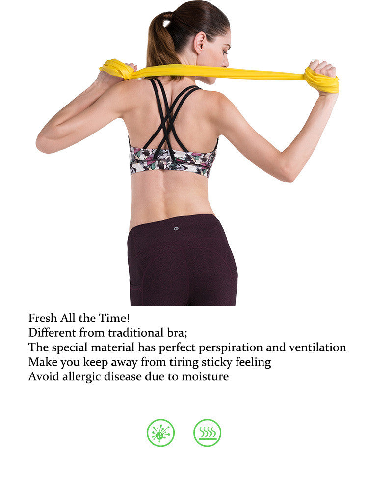 Fresh All the Time!Different from traditional bra;.The special material has perfect perspiration and ventilation.Make you keep away from tiring sticky feeling.Avoid allergic disease due to moisture