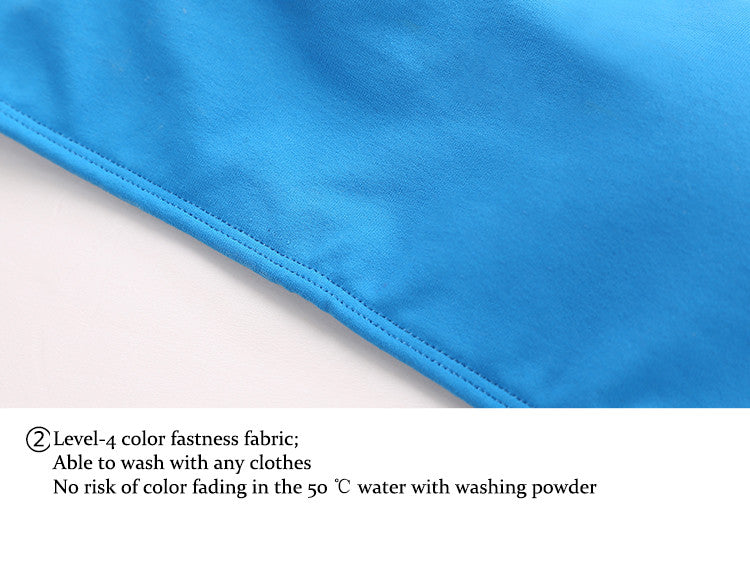 Level-4 color fastness fabric;Able to wash with any clothes,No risk of color fading in the 50 ℃ water with washing powder