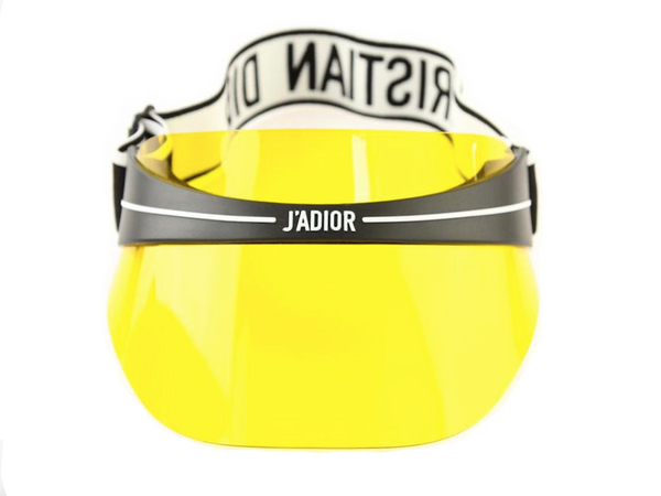 christian dior yellow visor