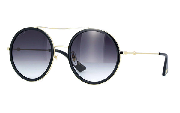 gucci round black sunglasses