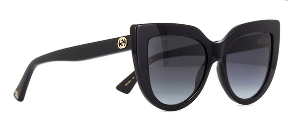 GUCCI Large Black Cat Eye Sunglasses 