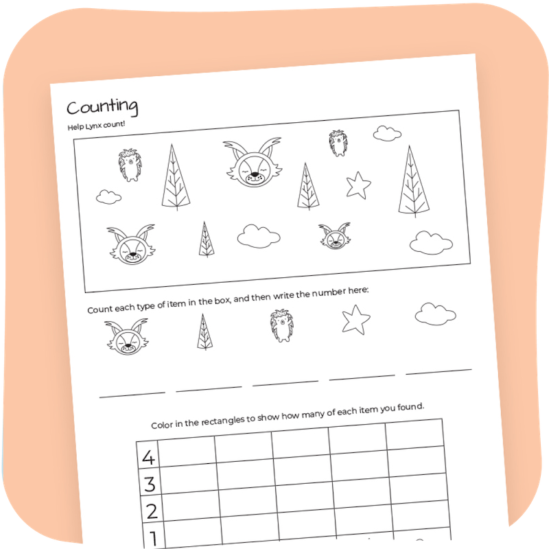 An example of a Self-Expression worksheet with various questions and activities