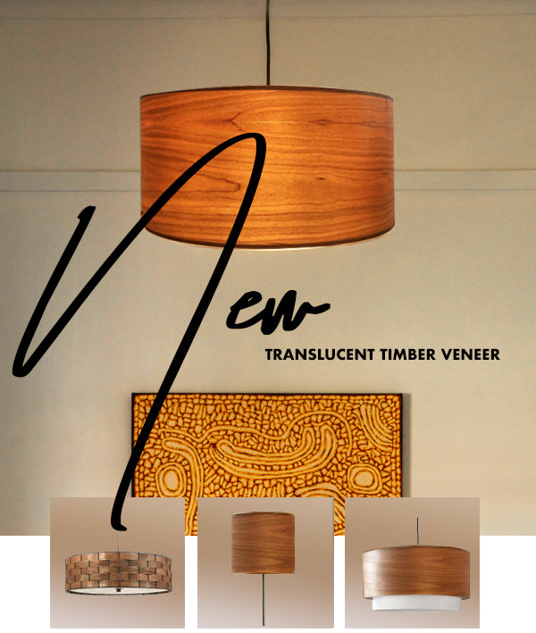 Translucent Timber Veneer for Pendant Lights 