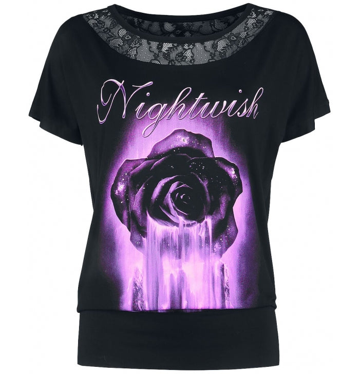 Beschietingen Botanist Verlammen Nightwish, Rose, Women's Lace T-Shirt – Backstage Rock Shop