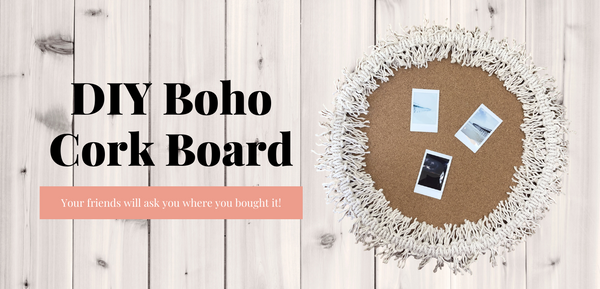 DIY Boho Cork Board