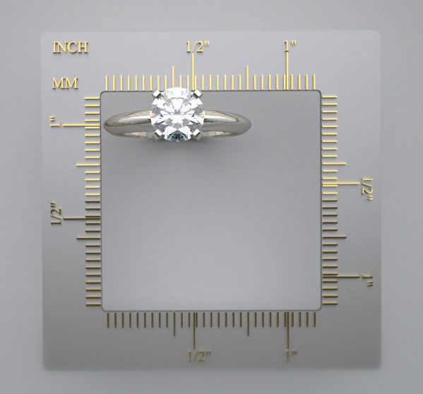 SOLITAIRE ENGAGEMENT RING SETTING KNIFE EDGE DESIGN