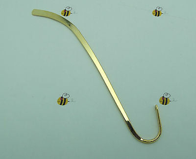 ONE DOZEN PIECES Quality Gold Plated BOOKMARK Findings 5" Shepherd's Hooks