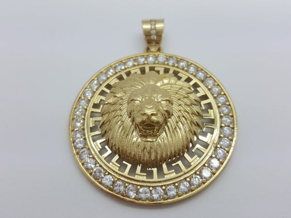 versace lion pendant