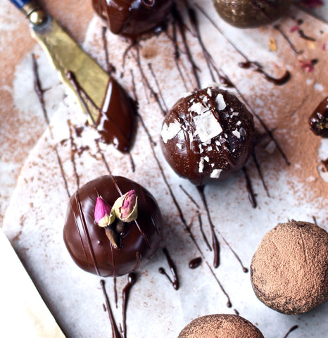 5 ingredient superfood truffle balls with elevenlabs by panaceas pantry