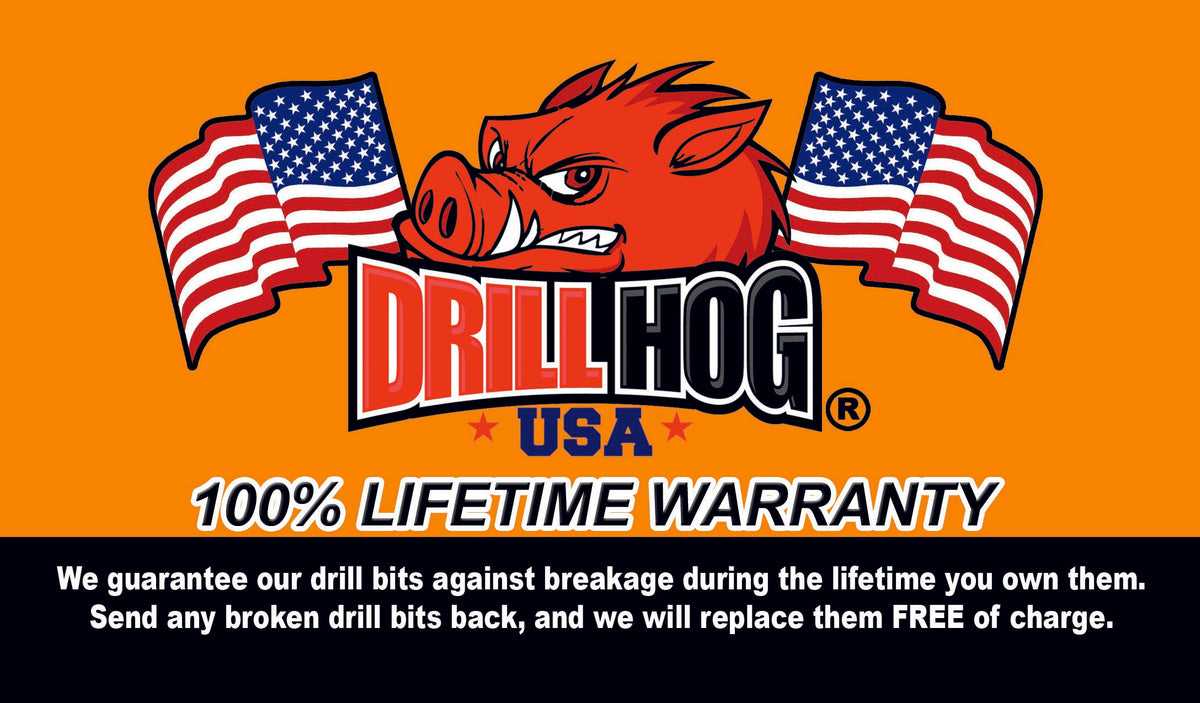 Drill Hog® 17/32" Drill Bit 17/32" Silver & Deming Bit M7 HSS Lifetime Warranty