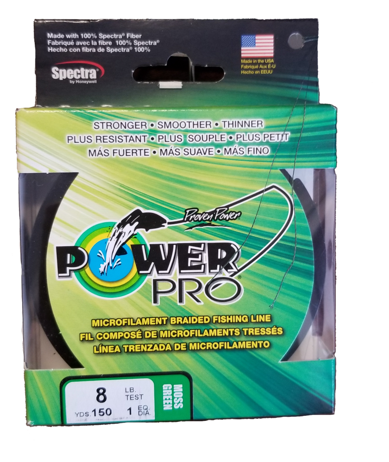 PowerPro Super 8 Slick V2 Moss Green 135m Braided Line Made in USA NEW 2021 