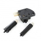 Motorcycle Front Square + Big Round + Small Round Brake Light Switches - Black (3 PCS) - Free Shipping
