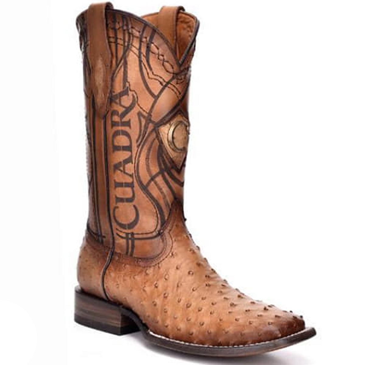 Novelista damnificados Odio Men's Ostrich Square Toe Cowboy Boots