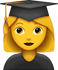 Download Graduated Woman Emoji