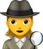 Download Detective Emoji - Woman