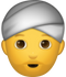 Download Beard Man With Turban Iphone Emoji JPG