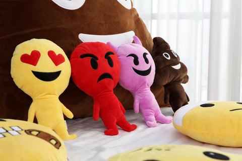 New cuddle buddy - human emoji pillows