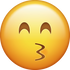 Download Kissing With Closed Eyes Iphone Emoji Image