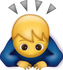 Download Man Bowing Iphone Emoji JPG