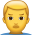 Download Man Frowning Iphone Emoji JPG