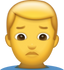 Download Man Pouting Iphone Emoji JPG