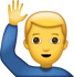 Download Man Saying Hi Iphone Emoji JPG